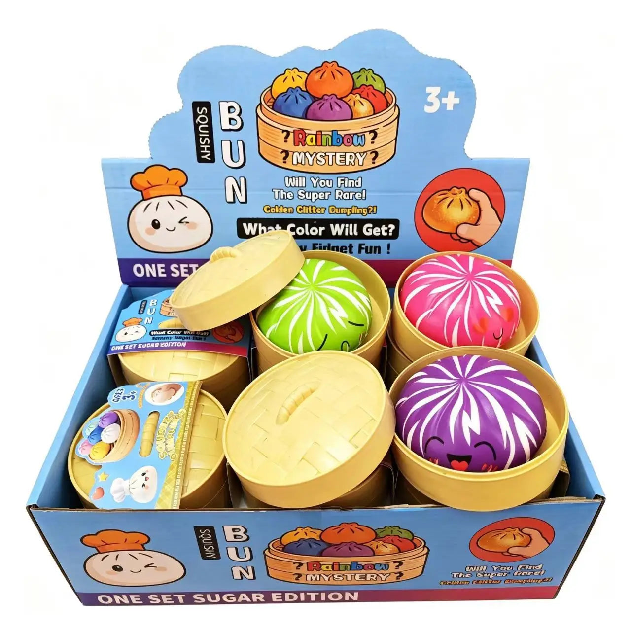 Assorted 100Pcs Surprise Blind Box Squishy Toys Slow Rebound Squeeze Fidget Stress Relief Birthday Party Favor Gifts