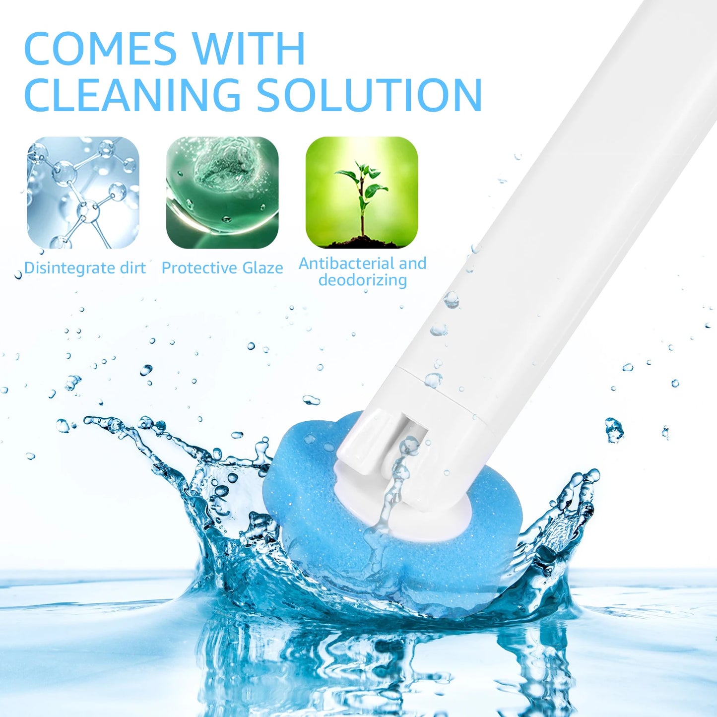 Disposable Toilet Brush Cleaner With Long Handle Bathroom Cleaning Brush With Replaceable Brush Head Toilet Bathroom Accessories