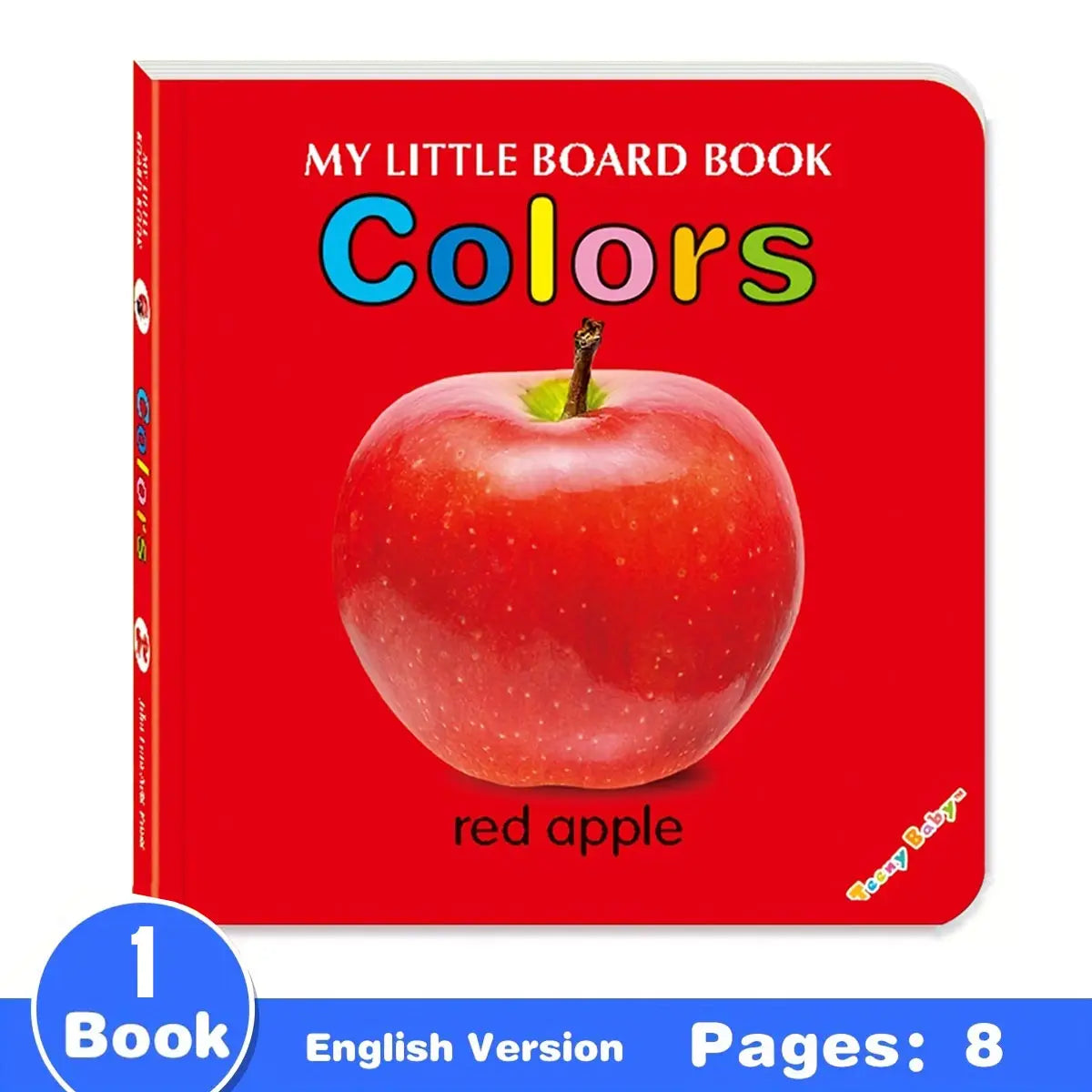 Colorful patterned card book, interactive sensory development gift, bright colors enhance early reading education
