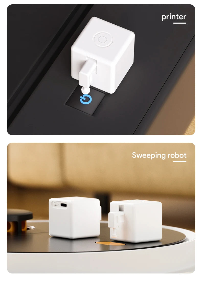Tuya Zigbee Smart Touch Fingerbot Plus Type-C Rechargeable Robot Button Pusher Arm Switch Works With Alexa Google Home Alice