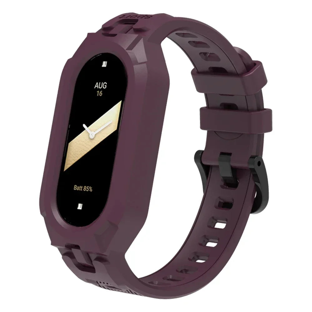 Silicone Sport Strap For Xiaomi Mi Band 9 8 7 6 5 Replacement Soft TPU Case Smartwatch Wristband For Xiaomi Mi Band 9 Bracelets