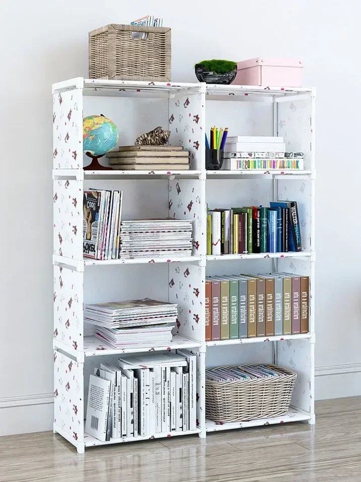 Simple Bookshelf Easy Assembly Bookcase Can Be Moved Children's Debris Rack Home Furniture Book Shelf Storage Locker Holders