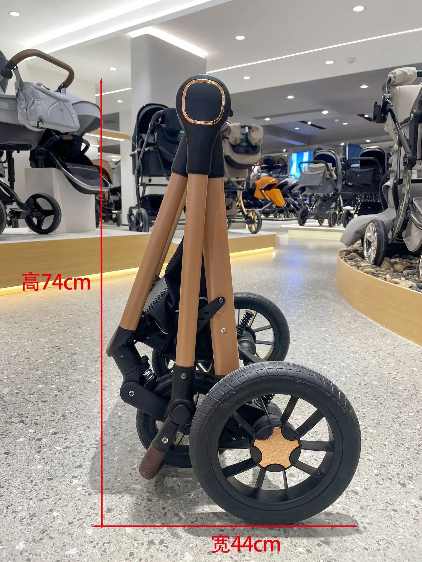 Kidilo stroller can sit and lie down folding shock absorber basket three in one two-way newborn baby high landscape