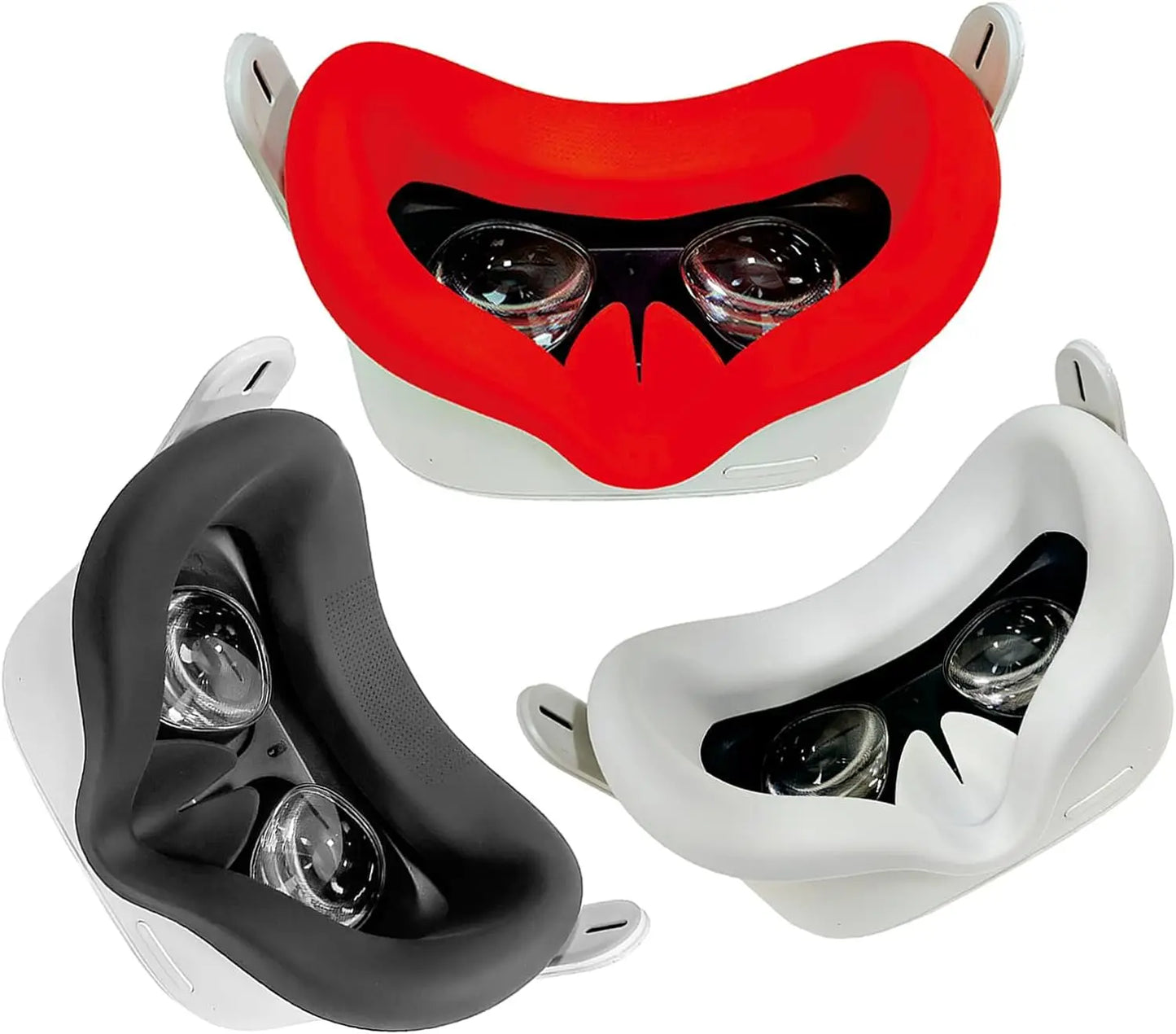 VR Silicone Face Cover for Oculus Quest 2 Accessories Face Pad Replacement Light-Thin VR Face Cushion for Meta Quest 2 VR Parts