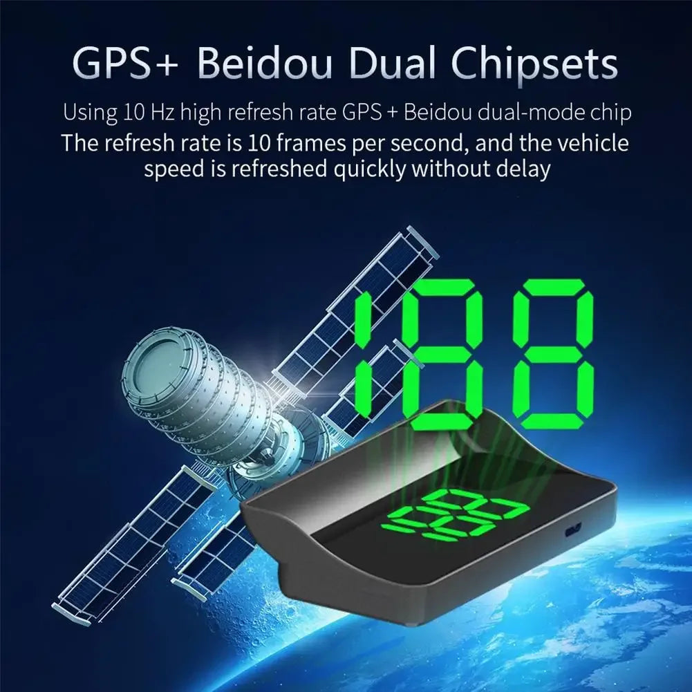 HD M2 Head Up Display GPS Digital Speedometer Universal KM/H Digital HUD Windshield Projector Auto Electronics Accessory