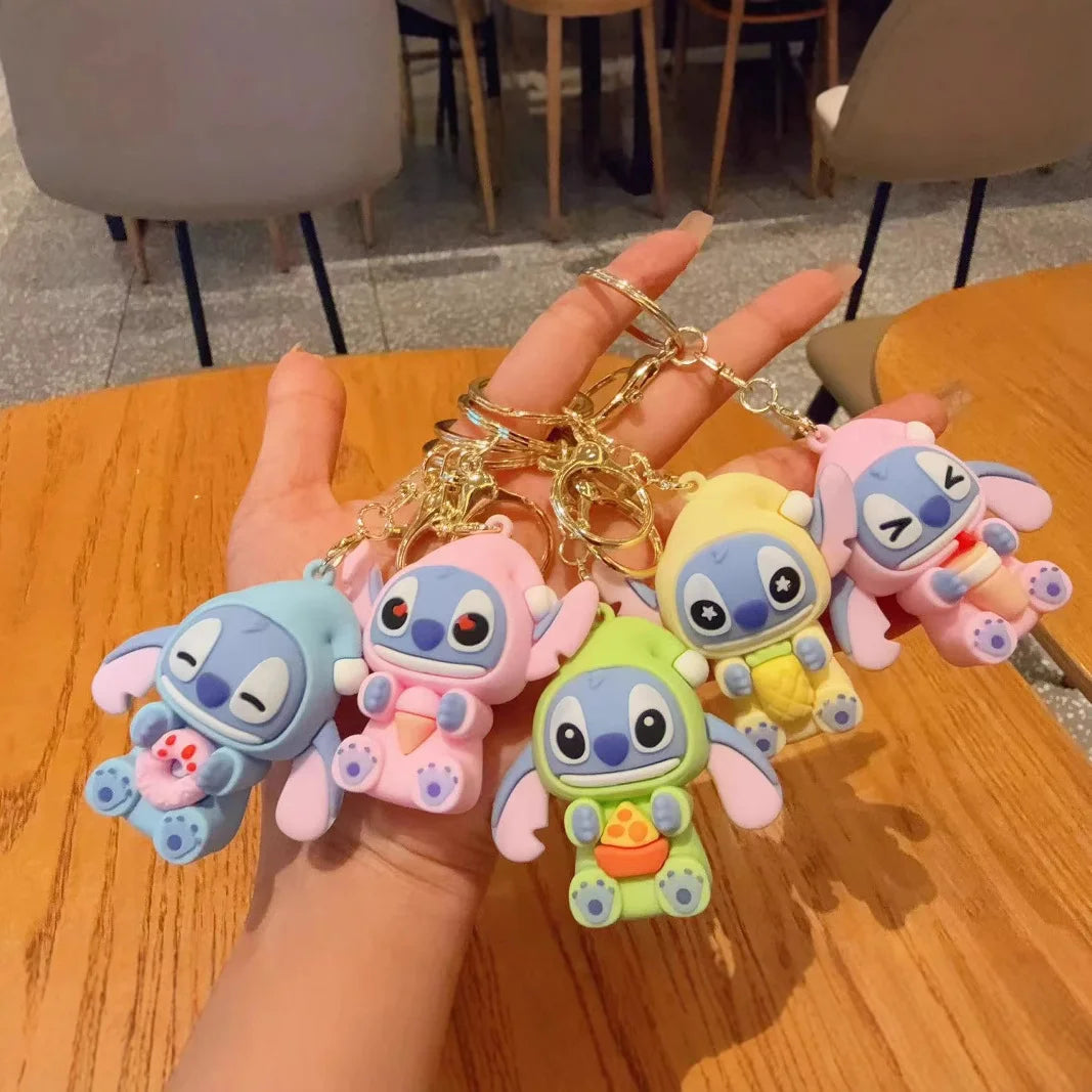 New Disney Stitch Eat Sleep Series Vinyl  Pendant Cute Doll Mystery Box Toy Plush Doll Holiday Gift