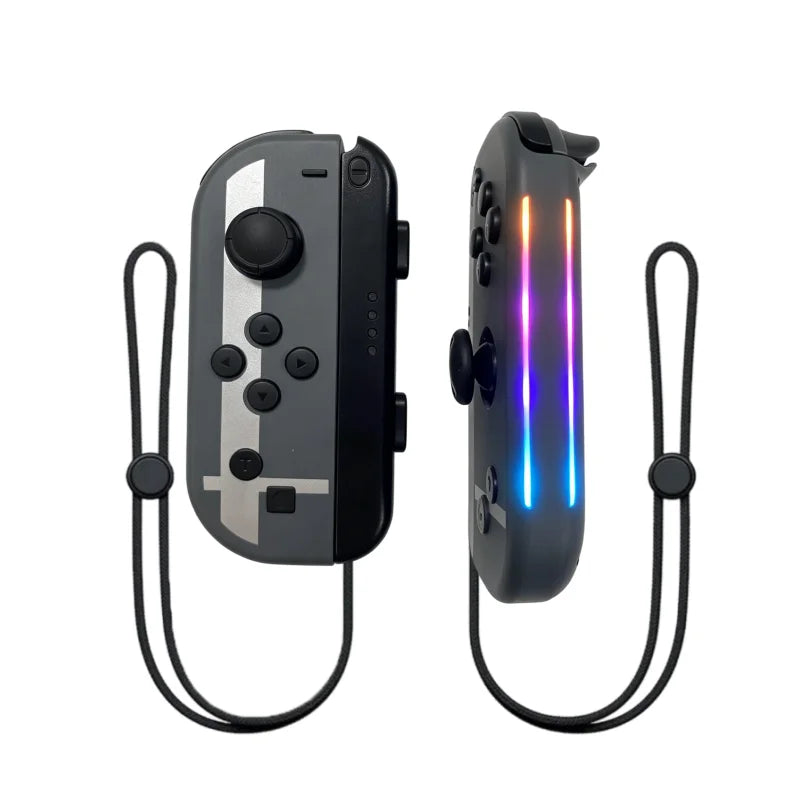 Wireless Joycon for Nintendo Switch, 6-Axis Gyro, L/R Controller with RGB Light Effect, Turbo, Vibration, Remote Gamepad