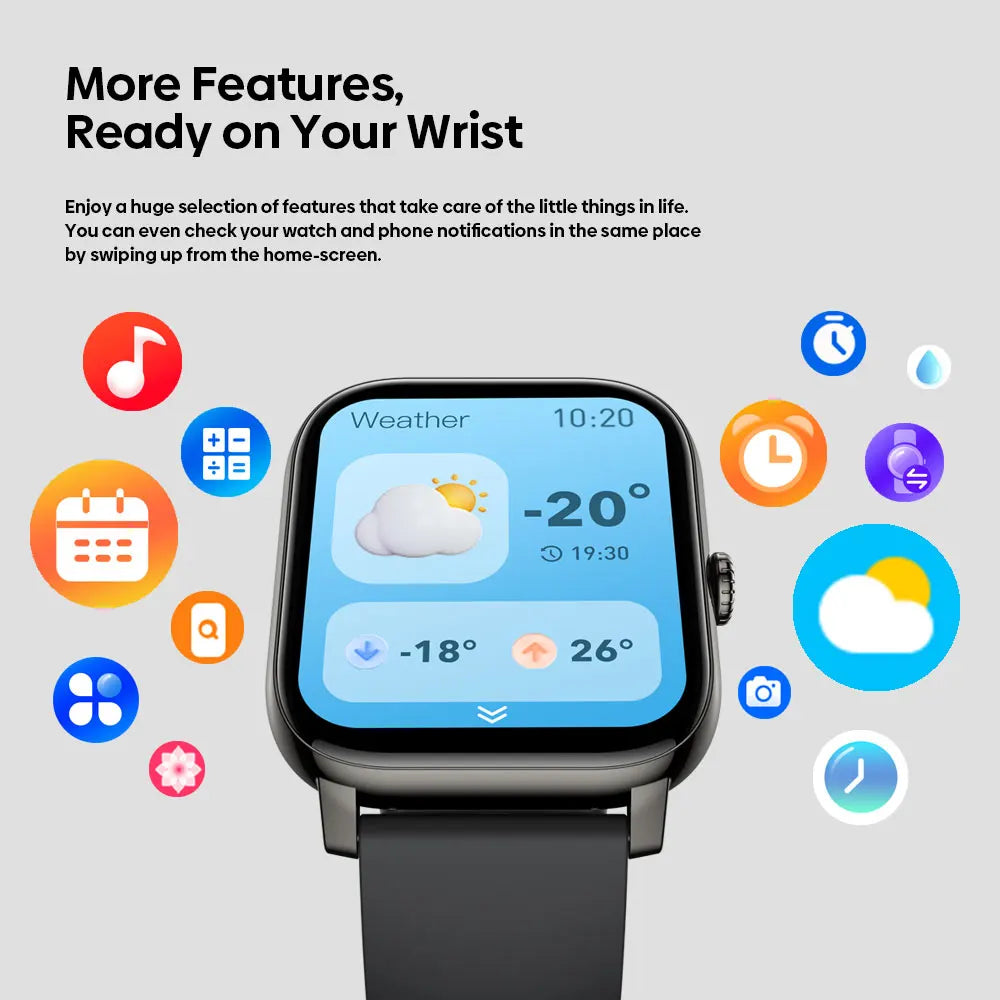 Zeblaze Btalk PRO Voice Calling Smart Watch 1.91'' HD Display Heart Rate SpO2 & Stress Monitor Multiple Sports Modes Smartwatch