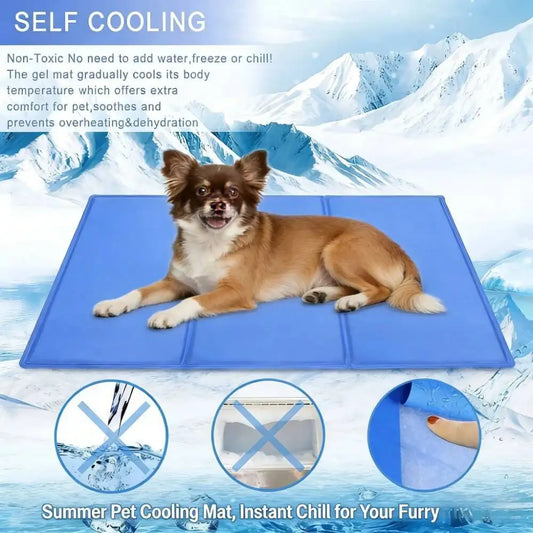 New Pet Ice Bed Mats Cushion Dogs Cats Summer Cooler Sleeping Pad Wear-resistant Heat Relief Cooling Sponge Gel Pet Supplies