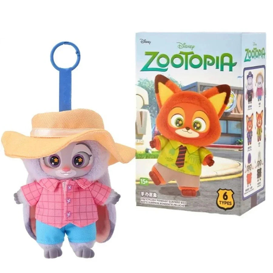 High Quality Zootopia Series Blind Box Judy Nick Vinyl Plush Cartoon Character Pendant Trendy Toys Box Birthday Gifts for Kids