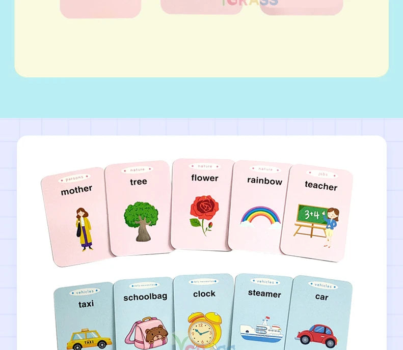 Alphabet Talking Flash Cards Educational Learning Interactive Memory Card Machine French Russian Italian Speech Toys For Kids