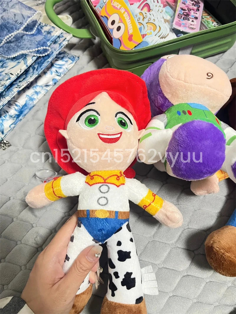 23cm Cute Woody Buzz Lightyear Plush Toy Lovely Stuffed Anime Jessie Plushies Pendant Cartoon Doll Home Decor Xmas Gifts