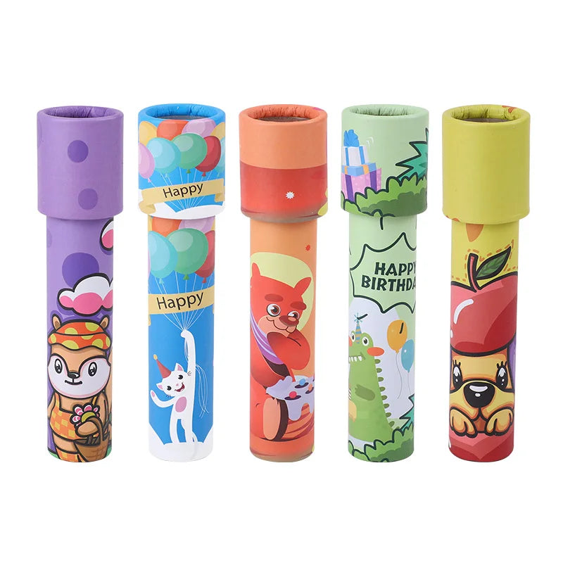 5/10pcs Rotating Kaleidoscope Science Toys for Kids Birthday Party Favors Goodie Pinata Fillers Classroom Rewards Baby Shower