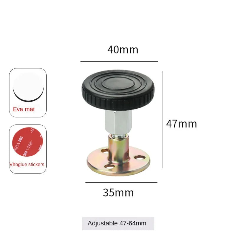 Shock Mount Tools Adjustable Threaded Bed Shock Hardware Furniture Cabinet Stabilizers Headboard Stoppers Self-Adhesive Fixed
