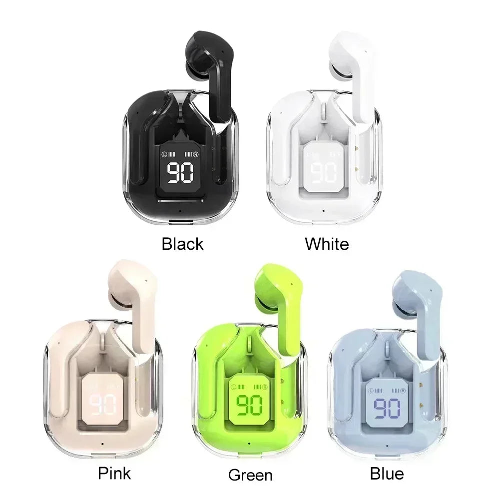T2 Wireless Mini Earbuds LED Power Digital Display TWS Wireless Headset Stereo Bluetooth Headphones 5.3