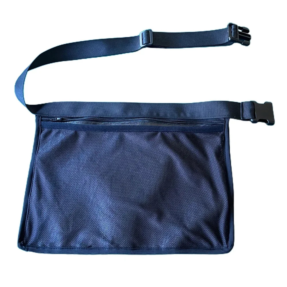 Tennis Ball Holder Adjustable Tennis Ball Waist Bag Sweatproof Mesh Cloth Ball Pouch Pickleball Training Holding Bag Accessory