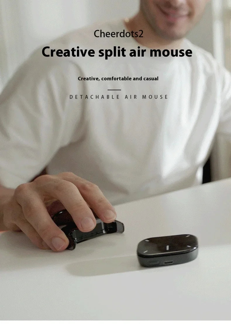 Cheerdots 2 Detachable Air Mouse Wireless Touchpad Laser All-in-one AI Recording ChatGPT Mobile Presenter Remote Control Custom