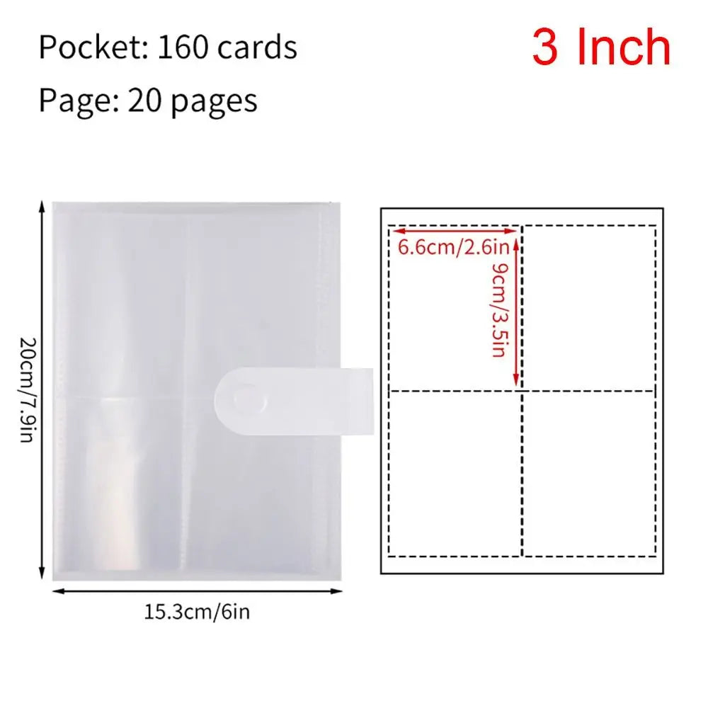 New Collect Book Photo Album 80/160 Slots PVC Picture Card Holder Transparent 3/4/5/6 Inch Photocard Holder Idol Star