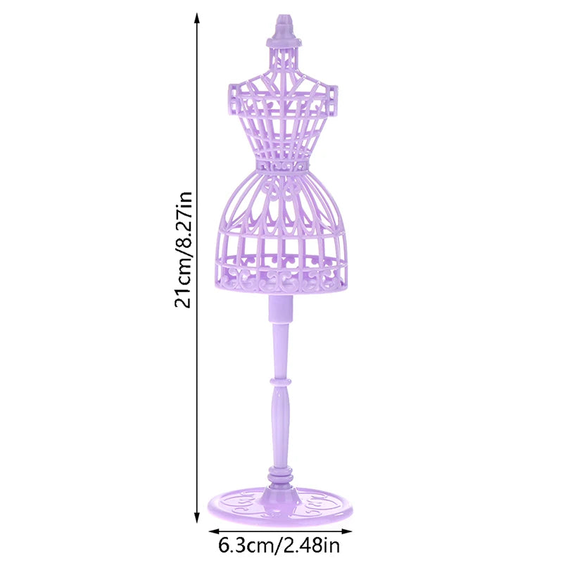 1/6 Doll Mannequin Coat Hanger Dollhouse Doll Skirt Support Wedding Mannequin Stand Humanoid Model Toy Doll Gown Display Form