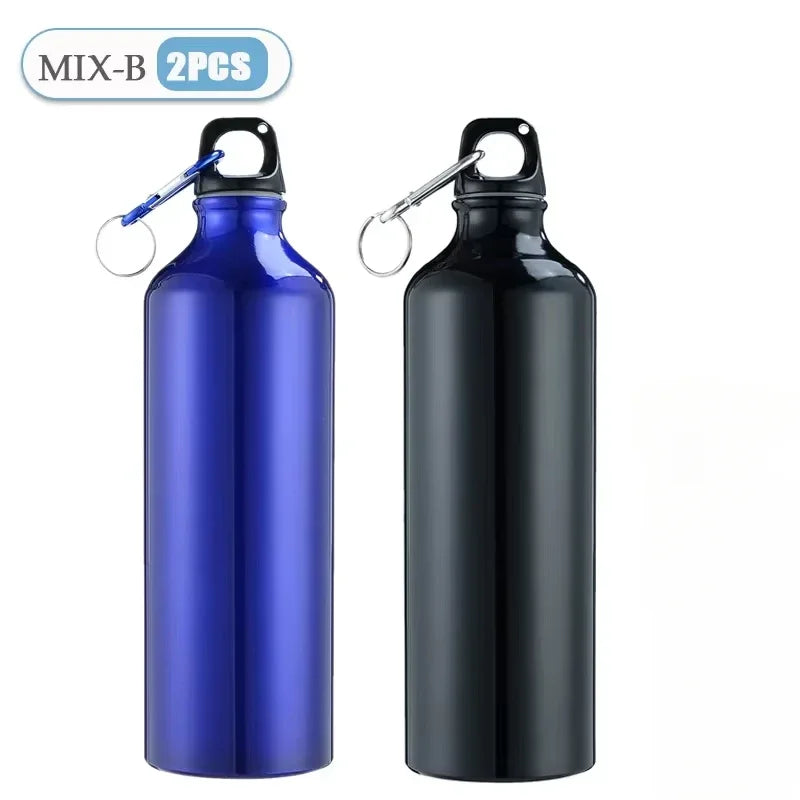 500/750mL Aluminum Outdoor Bike Sports Water Bottle Drinking Kettle Drinking Cup Leakproof Water Jug for Travel Running Camping