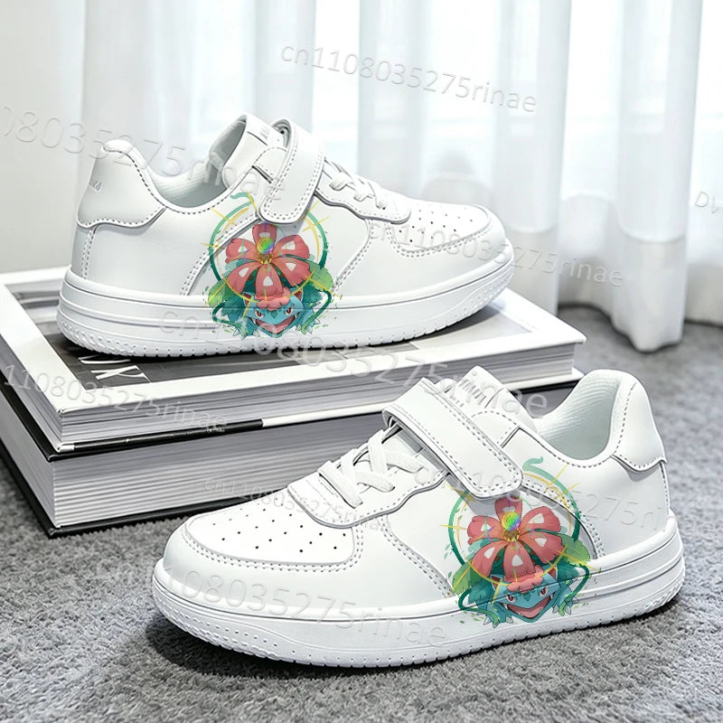 Boys Girls Pokemon Kids Parent Child Shoes Woman Simple Cute Cartoon Print Popular Sports Shoes Zapatos Kids Gift for Him
