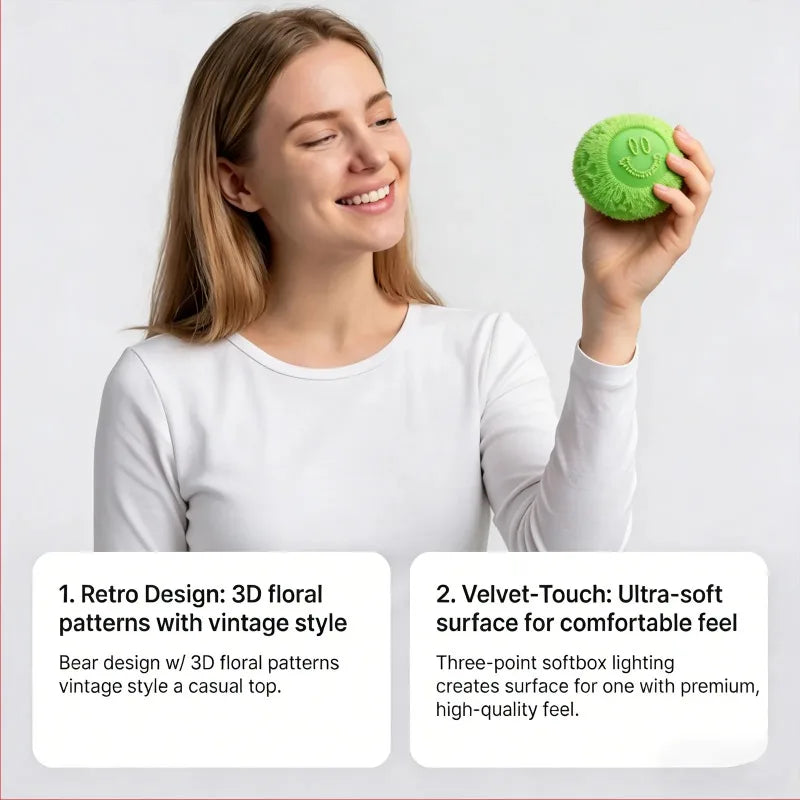 NeeDoh Fuzz Ball Blind Box Series Desktop Ornament Stress Relief Toys Suitable For People Under Pressure Fun Soft Stress Ball