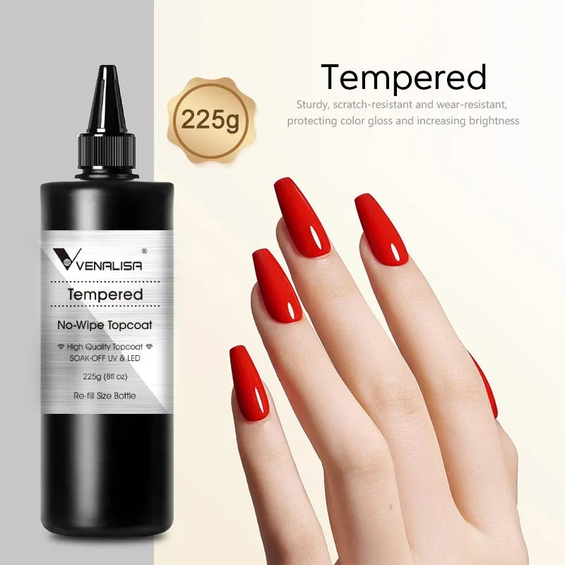 Venalisa TPO FREE225g Super Quality Refill Gel Nail Art Soak Off UV/LED No Wipe Top Coat Base Coat Without Sticky Layer Top Coat