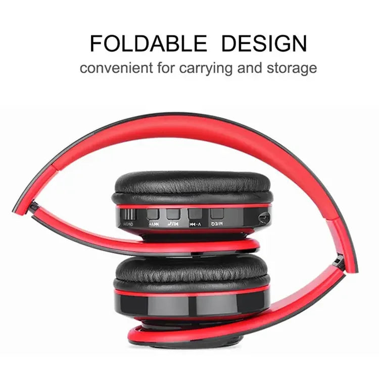 B39 Bluetooth Headset Foldable Headphones HiFi Stereo Earphone With Mic Support SD Card FM For Xiaomi Iphone Sumsamg Phone