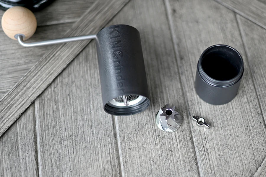 KINGrinder P0/P2 Lightweight Manual Hand Coffee Grinder for Moka pot Drip with Assembly Consistency Stainless Steel burr