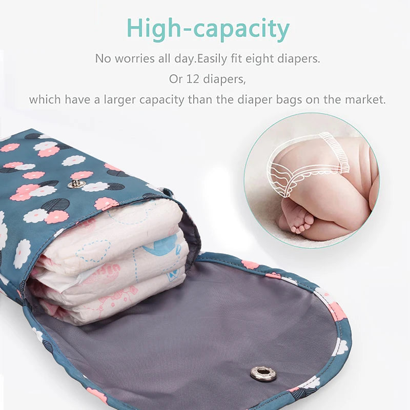 Baby Diaper Bag Newborn Diaper Storage Bag Organizer Waterproof Portable Travel Outdoor Storage Nappy Carry Pack Stroller Pocket