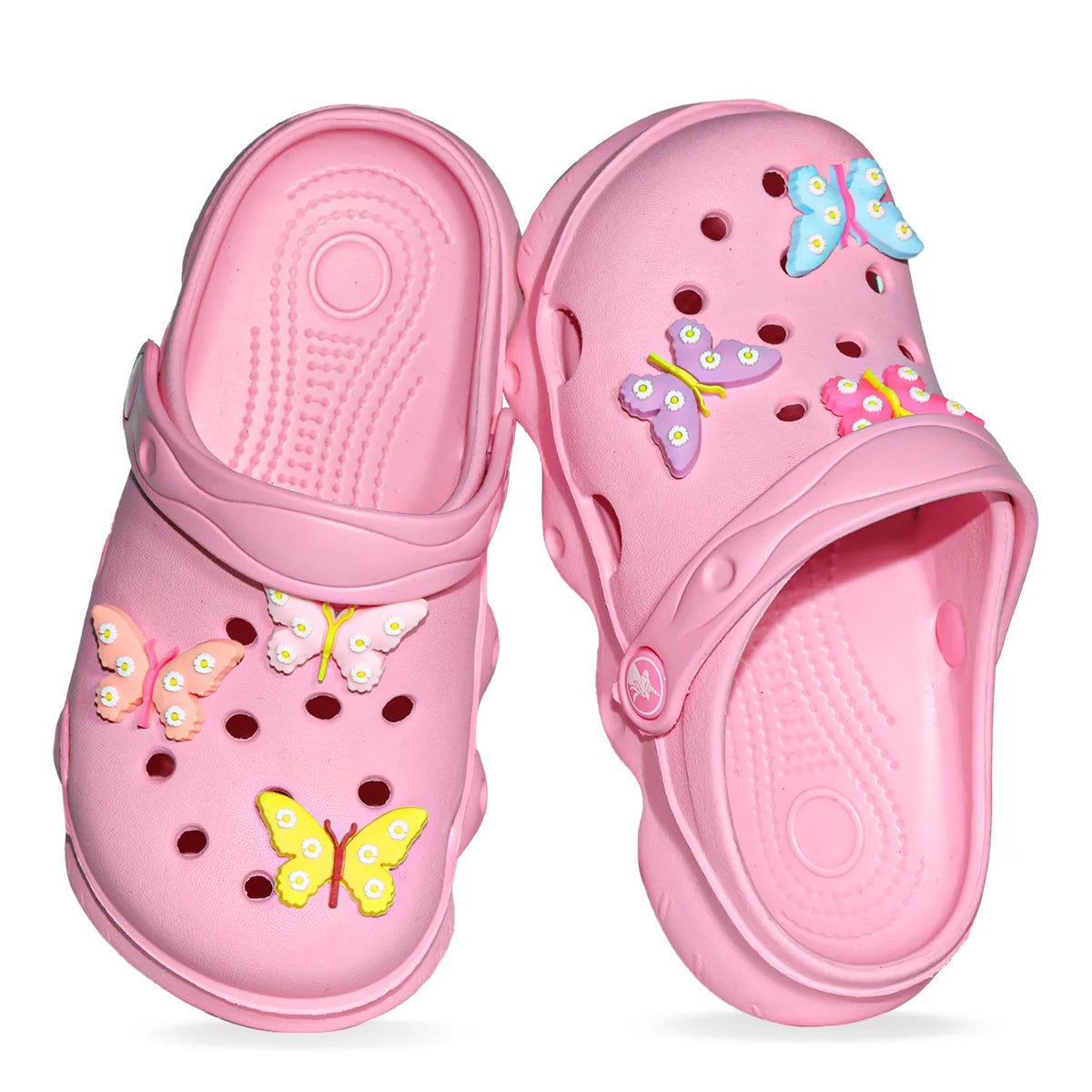 Comfortable and lightweight girls' clogs, can be worn in all seasons, exquisite butterfly shoes,summer hot beach shoes 1214