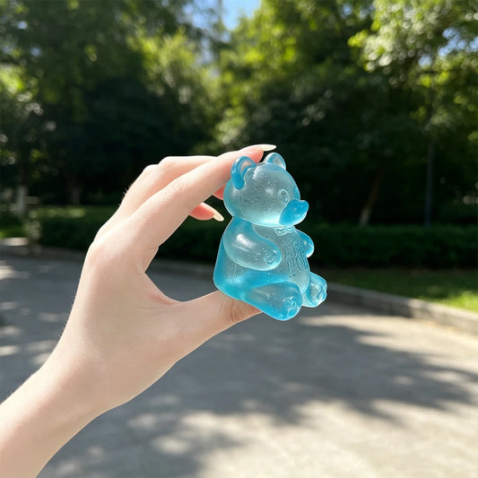 NeeDoh Gummy Bear Squishy Toy Soft Stress Relief Sensory Fidget Squeeze Toy for Kids & Adults Non-Toxic Anxiety Relief Desk Toy
