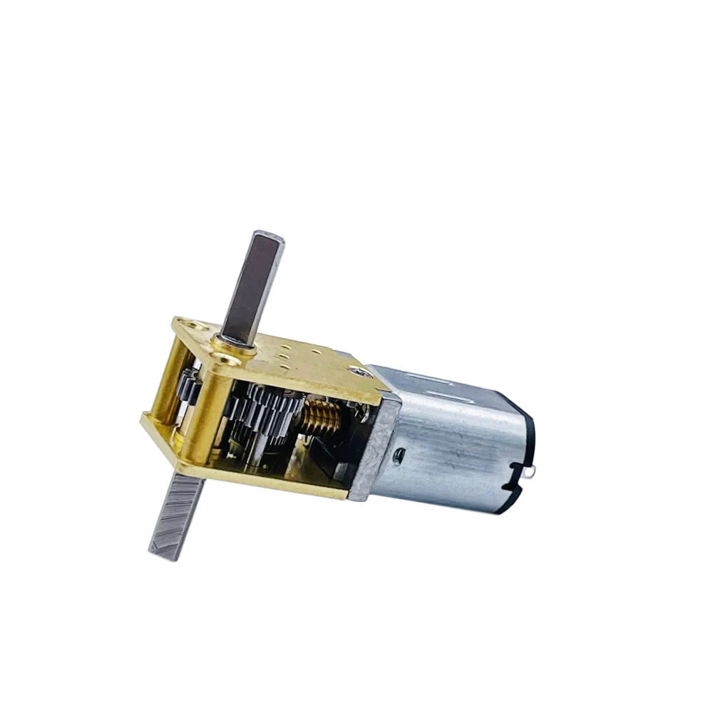 1PCS N20 All Metal Gear Motor DC 3V-12V 4RPM-381RPM Slow Speed High Torque Dual axis Engine Worm Reduction Motor For Smart Robot