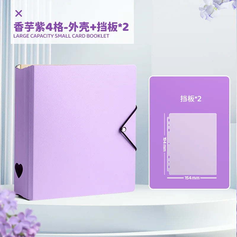 SINGBA a5 / a4 Ring Binder Album for 3" Cards - K-pop Idol Photocard Holder, Polaroid Photo Organizer (4/9 Grid, Refillable)