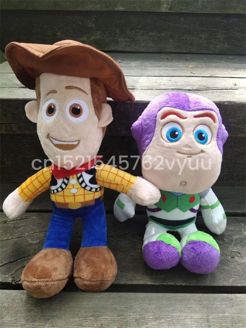 23cm Cute Woody Buzz Lightyear Plush Toy Lovely Stuffed Anime Jessie Plushies Pendant Cartoon Doll Home Decor Xmas Gifts