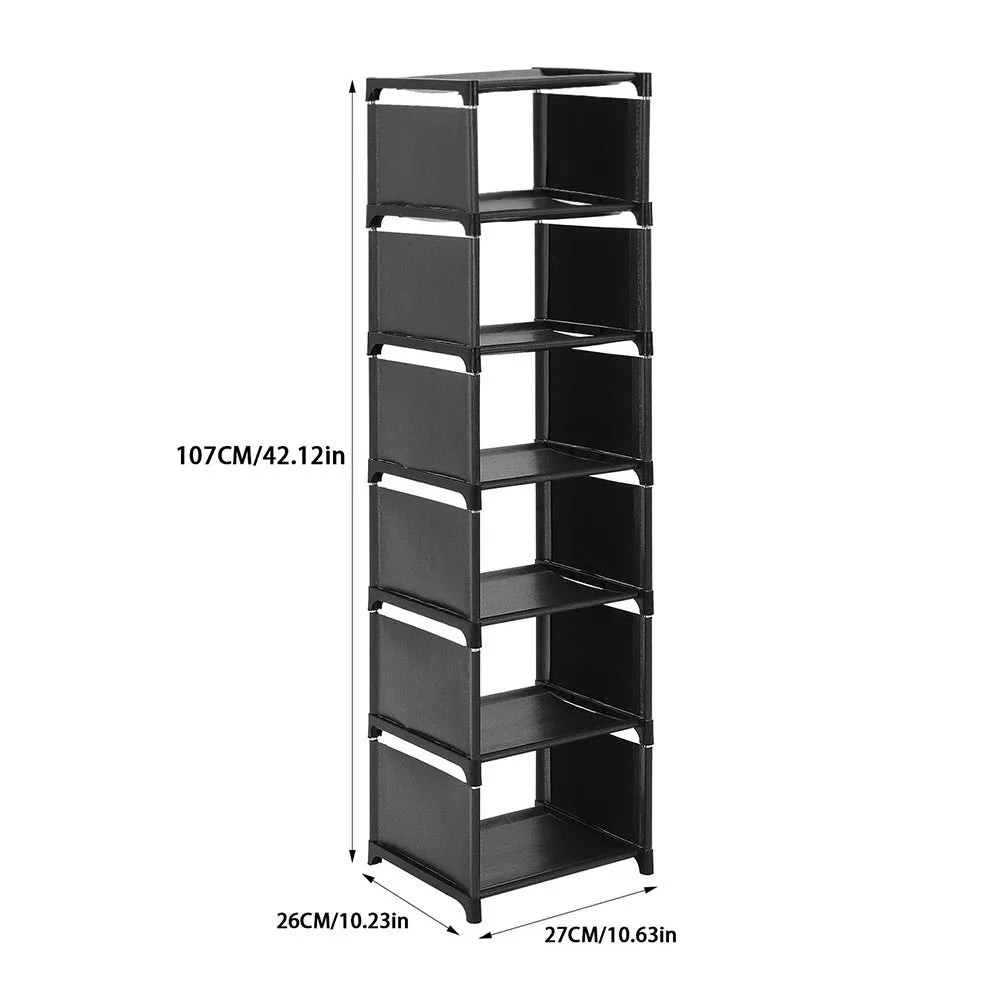 6/7/8-layer stackable shoe rack multi-layer freestanding DIY shoe rack space-saving adjustable assembly shoe rack