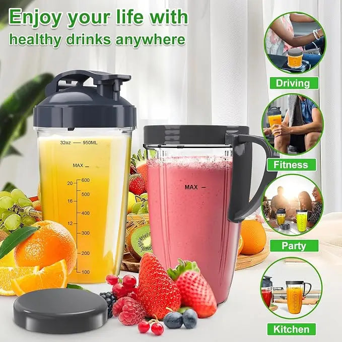 18oz 24oz 32oz NB Replaceable Accessories Bullet Juicer Blender Cups & Blade Replacement Cups Nutri Bullet Blenders 600w & 900w