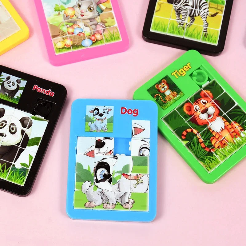 10-50 Pcs Fun Cartoon Jigsaw Animal Puzzles Game Kids Educational Toy Birthday Party Guest Treat Gift Favors Pinata Filler Prize