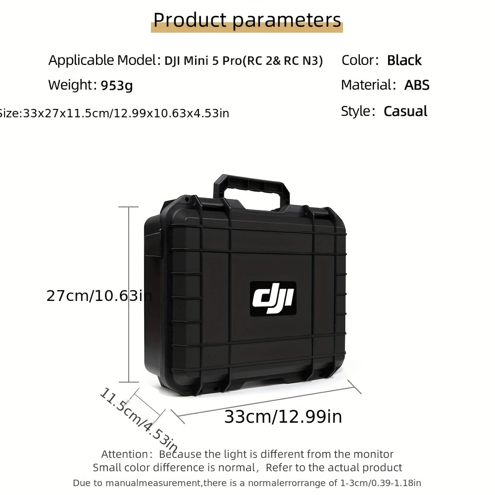 Suitable for DJI 5 Pro Storage Case, 5 Pro Explosion-Proof Case, Portable Hard-Shell Large Capacity Case