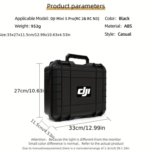 Suitable for DJI 5 Pro Storage Case, 5 Pro Explosion-Proof Case, Portable Hard-Shell Large Capacity Case