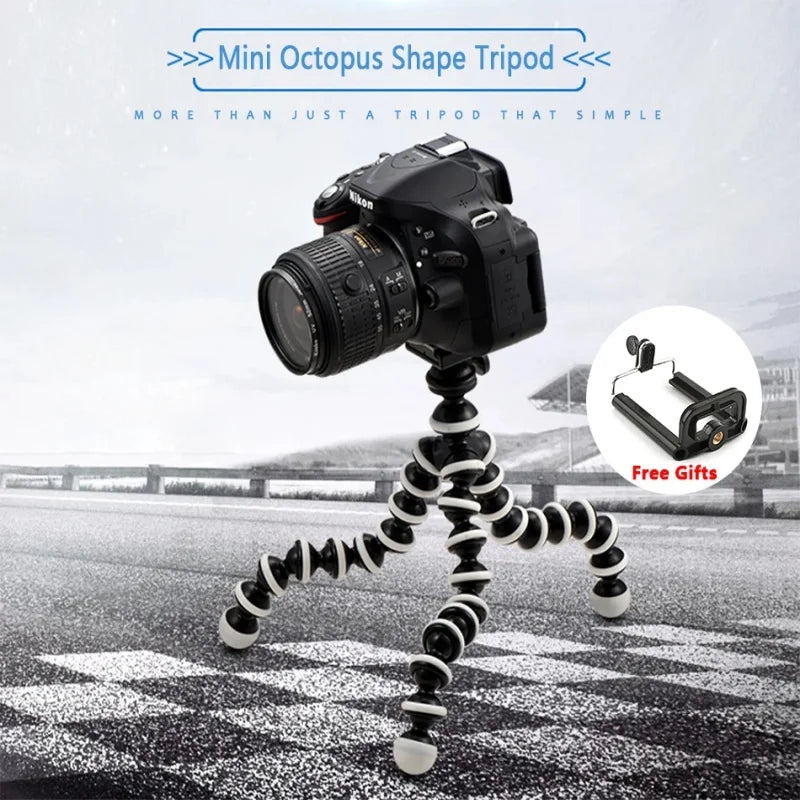 RP01-E Flexible Octopus Tripod Stand Gorillapod for Mobile Phone Camera - Mini Table Desk Stand Compatible with iPhone Samsung