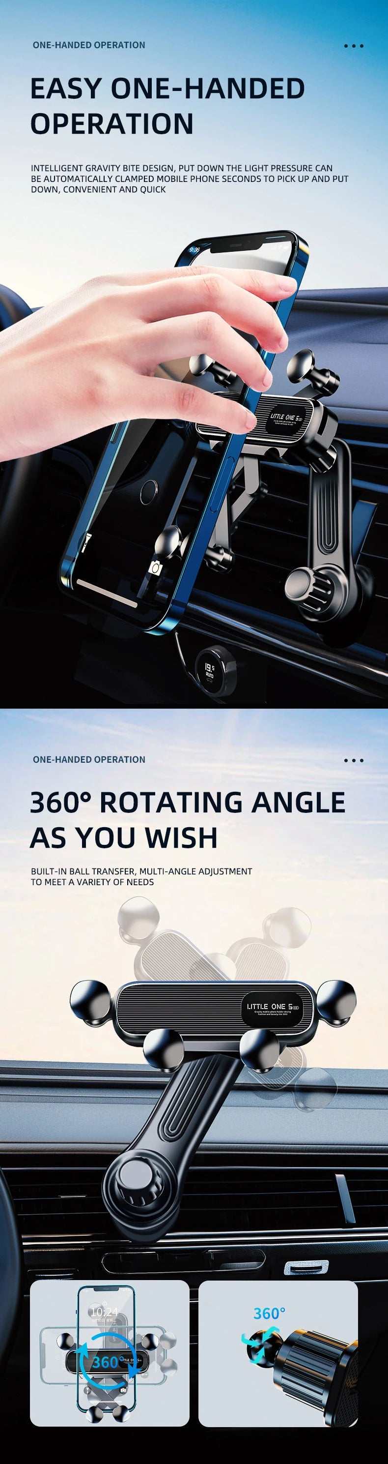 Magnetic Car Phone Holder for 4.7-7 inch Support Mobile Phone Car Air Vent Mount Universal Shockproof GPS Clip Smartphone Stand