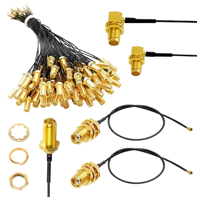 2/4/8Pcs RP SMA Pigtail Cable 1.13 Cable SMA Female Connector To UFL/U.FL Cable for WiFi Antenna Extension
