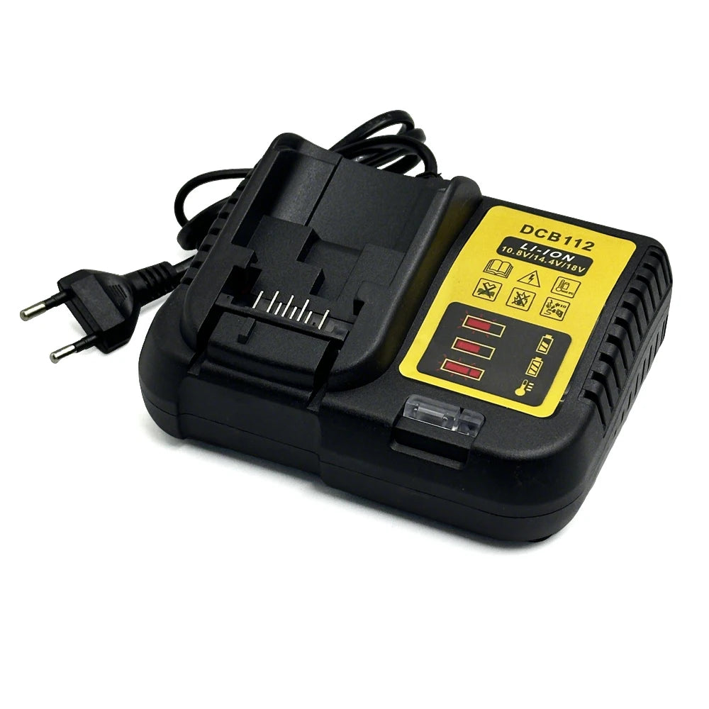 DCB112 Battery Charger For Dewalt 10.8V 12V 14.4V 18V 20V DCB206 DCB205 DCB204 DCB203 DCB120,DCB107 DCB115 DCB105(No battery)