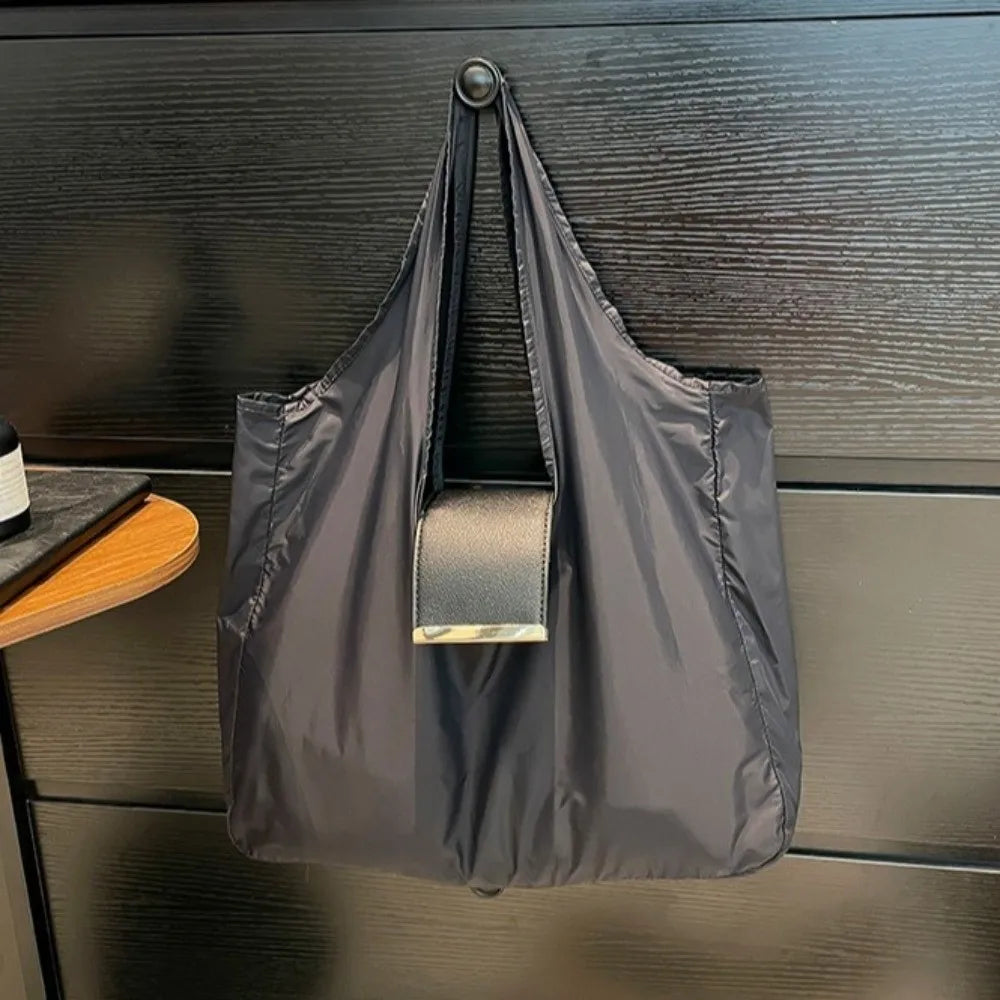 Mini Keychain Tote Bag Foldable with Key Ring Supermarket Eco-Friendly Bag Large Capacity Reusable Shopping Bag