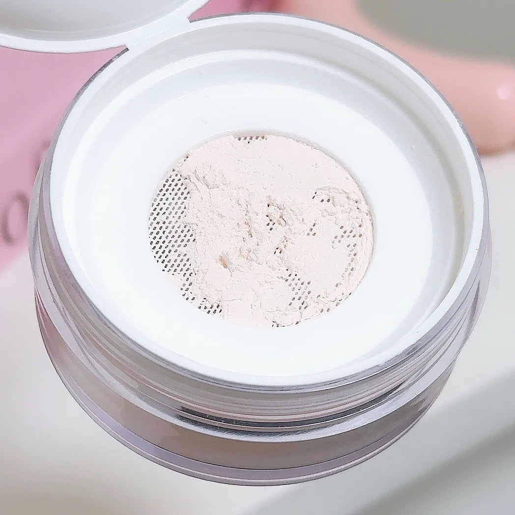 Air Setting Loose Powder Transparent White Long Lasting Matte Finish Makeup Oil Control Coverage Face Powder Cosmetics With Puff