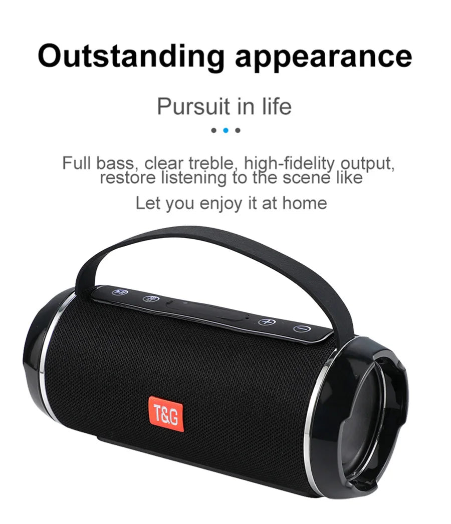 Subwoofer Caixa De Som Bluetooth Speaker Portable Sound Box Music Wireless Woofer Bass Computer PC TV Radio FM 10W Powerful Big