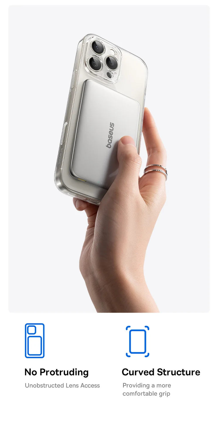 【CCC】Baseus 10000mAh Magnetic Power Bank PD 27W, 5000mAh Magnetic Power Bank PD 20W Card-Sized Powerbank For iPhone 17 Samsung
