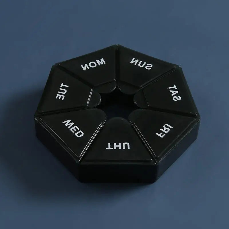 1Pcs Pill Case Plastic 7 Days Tablet Candy Box Portable Storage Tablet Holder Travel Organizer Pill Dispenser Container