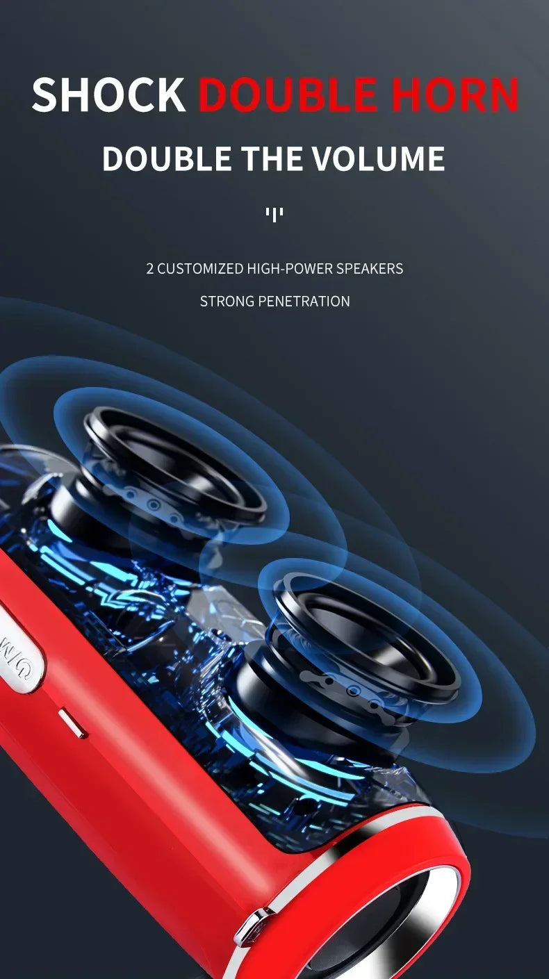 Portable Wireless Speaker Bluetooth 200W High Power Outdoor Audio 3D Stereo Surround TWS FM Voice RHDE Promotion